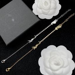 Designer Gold Chain Bracelet Womens Bracelets Love Jewelry Luxury Letter Pendant Y Bracelet For Women Charm Earring Wedding-1