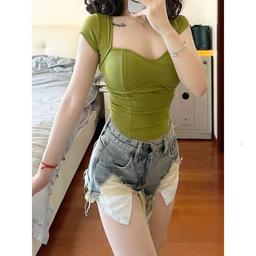 Shorts Women Denim Shorts Pure Desire Style American Ripped Jeans For Women Summer Hot Girl High Waist Slimming Wide Leg Pants Sexy Casual Shorts Jean Shorts
